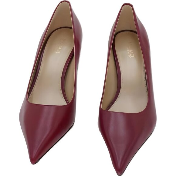 Michael Kors Luna Pointed Toe Pumps Deep Red Women's Heels US 7M - Picture 5 of 6